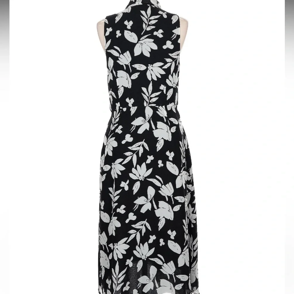 JayGodfrey Black and White Printed Josephine Chiffon Hourglass Sleeveless Sz 12‎ - Picture 4 of 14